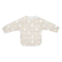 Baveta impermeabila cu maneci Miffy & Snuffy Nougat Jollein