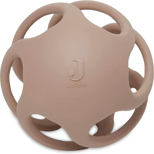 Jucarie pentru dentite din silicon, Minge Ø 9,5cm Biscuit, Jollein