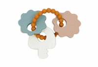 Jucarie pentru dentite din silicon Cheite pe inel, Jollein Lovely Birds