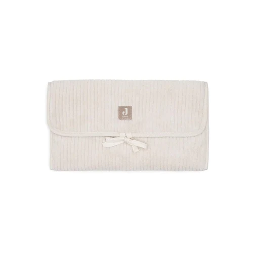Salteluta pentru schimbat scutece din tricot Jollein Cloudy Rib Oatmeal