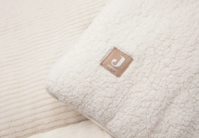 Salteluta de joaca Jollein 100x100cm Cloudy Rib Oatmeal 3