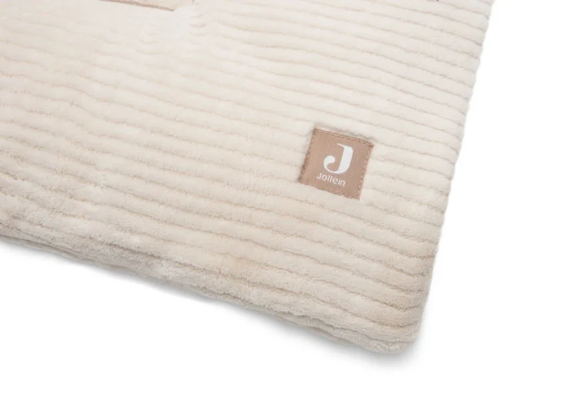 Salteluta de joaca Jollein 100x100cm Cloudy Rib Oatmeal 2