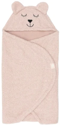 Paturica de infasat Jollein Bear Boucle Wild Rose 2