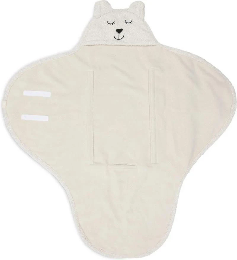 Paturica de infasat Jollein Bear Boucle Oatmeal 3