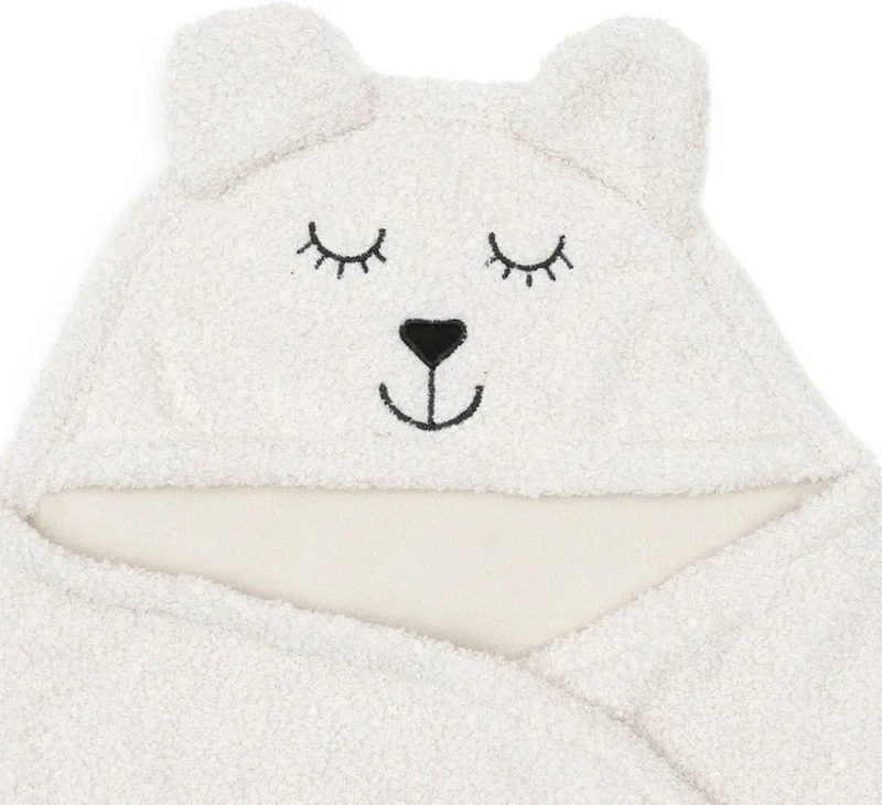 Paturica de infasat Jollein Bear Boucle Oatmeal 4