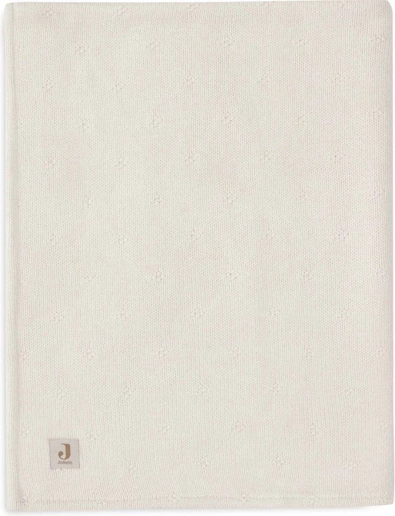 Patura Jollein 100x150cm Cosy Knit Ivory/Velvet 2
