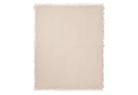 Patura din muselina Jollein 120x120cm Fringe Stripe Biscuit GOTS 2