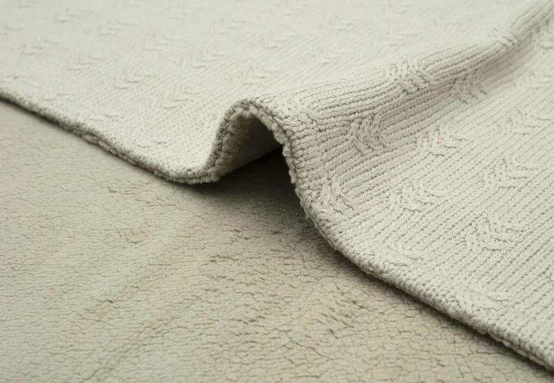 Patura tricotata Jollein 75x100cm Grain Verde Olive/Velvet 3