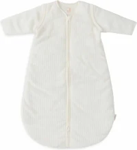 Sac de dormit cu maneci detasabile Jollein Sleeves Round 90cm Rib Ivory