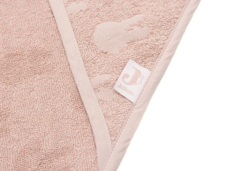 Prosop de baie cu gluga Jollein Terry 75x75cm Miffy Jacquard Wold Rose 2