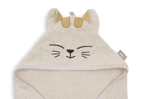 Prosop de baie cu gluga Jollein Terry 75x75cm Charlie Cat
