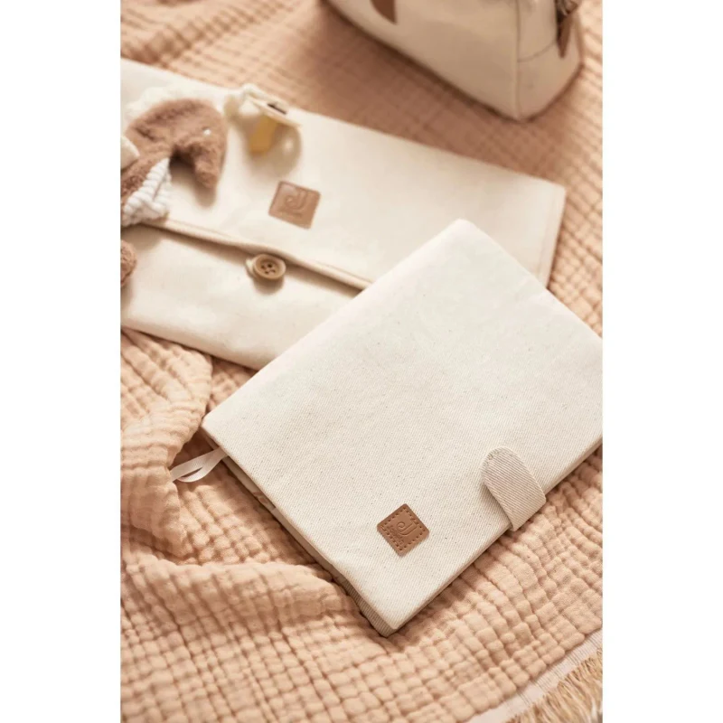 Salteluta de infasat cu buzunare Jollein Twill Natural 4