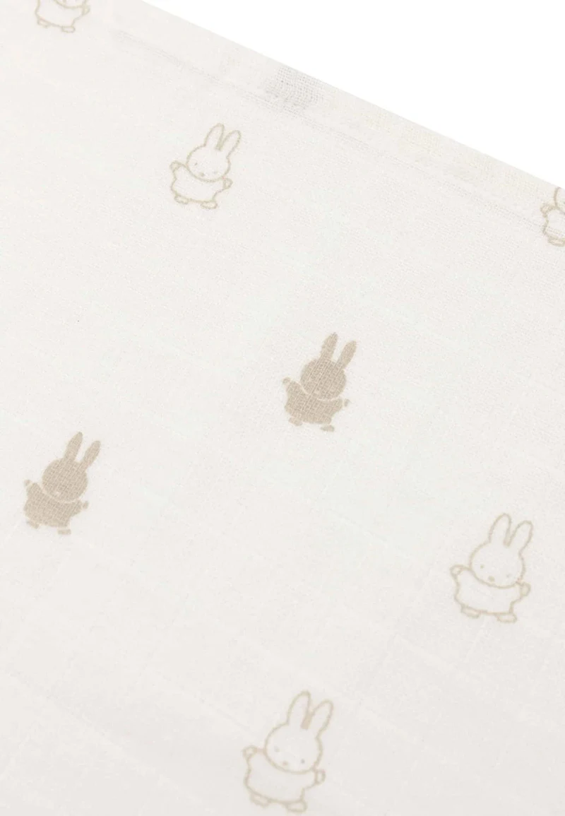 Pelinci muselina Jollein 70x70cm Happy Miffy Nougat (3pack) 2