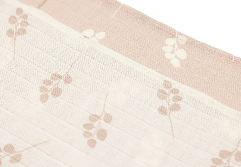 Pelinci muselina Jollein 70x70cm Twig Wild Rose (3pack) 2