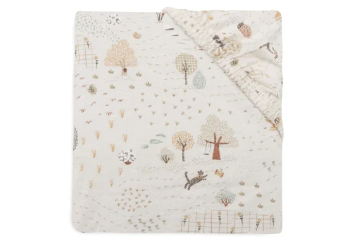 Cearsaf Jollein 120x150cm Tiny Park