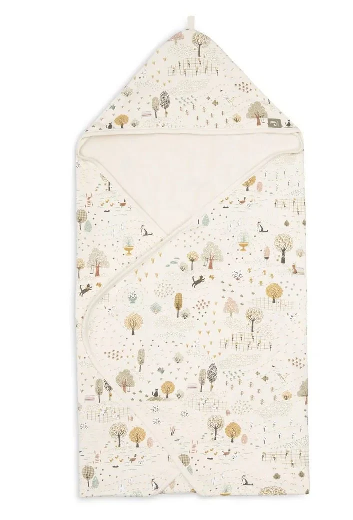 Prosop cu gluga Jollein 75x75cm Tiny Park 2