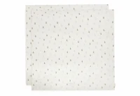 Pelincute muselina Jollein 115x115cm Happy Miffy Olive Green (2pack)