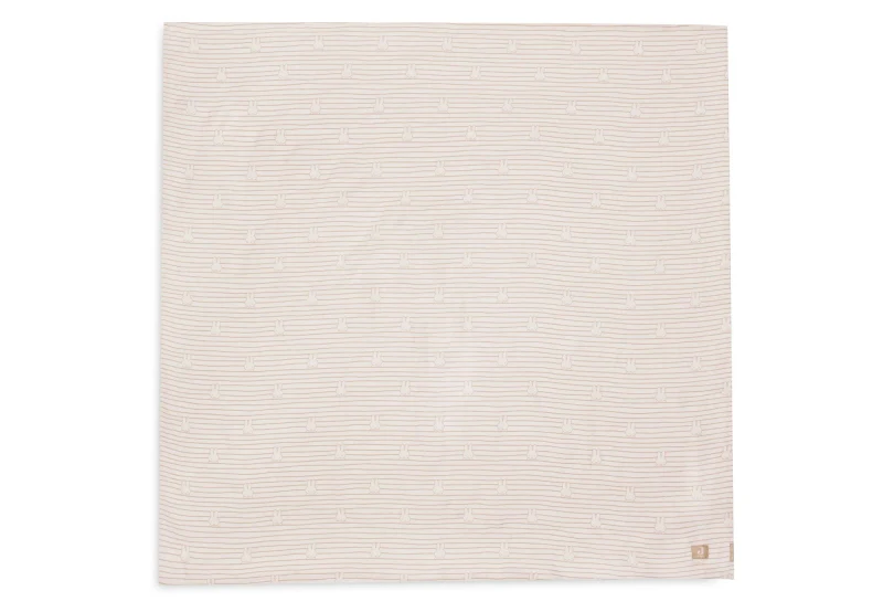 Pelincute muselina Jollein 115x115cm Miffy Stripe Biscuit (2pack) 2