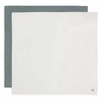 Pelincute muselina Jollein 115x115cm Twinkling Sea Green (2pack)