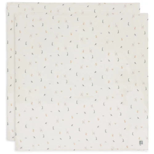 Pelincute muselina Jollein 115x115cm Jungle Jambo (2pack)
