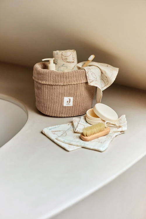 Cos de depozitare Jollein Cloudy Rib Milky Coffee 3