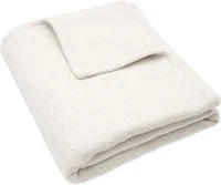 Вязаный плед Jollein Grain Knit Oatmeal/Velvet 100 × 150 см
