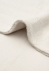 Вязаный плед Jollein Grain Knit Oatmeal/Velvet 100 × 150 см 4