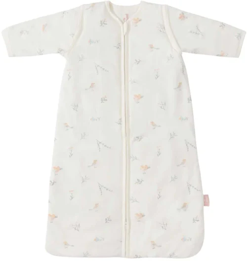 Sac de dormit cu maneci detasabile Jollein 90cm Lovely Birds