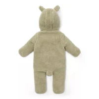 Combinezon din teddy - Soft Green - marimea 62/68 - Little Dutch 2