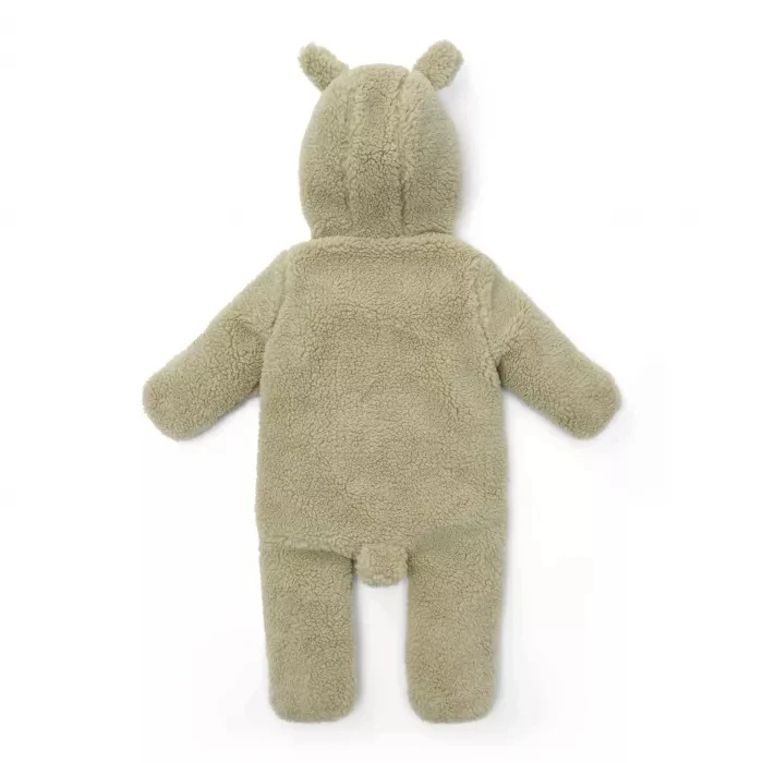 Combinezon din teddy - Soft Green - marimea 62/68 - Little Dutch 2