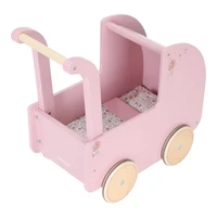 Ретро-коляска для кукол из дерева FSC — Soft Flowers — Little Dutch 2