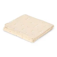 Patura dublata din bumbac organic cu doua fete - 70x100 cm - Little Goose / Moon and Stars - Little 2