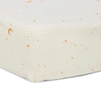 Простыня на резинке из органического хлопка для детской кроватки — 70x140/150 cm — Moon and Stars — Little Dutch 2
