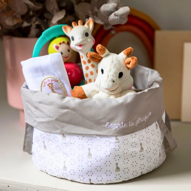 Подарочный набор для новорождённого в корзине Girafa Sophie 3