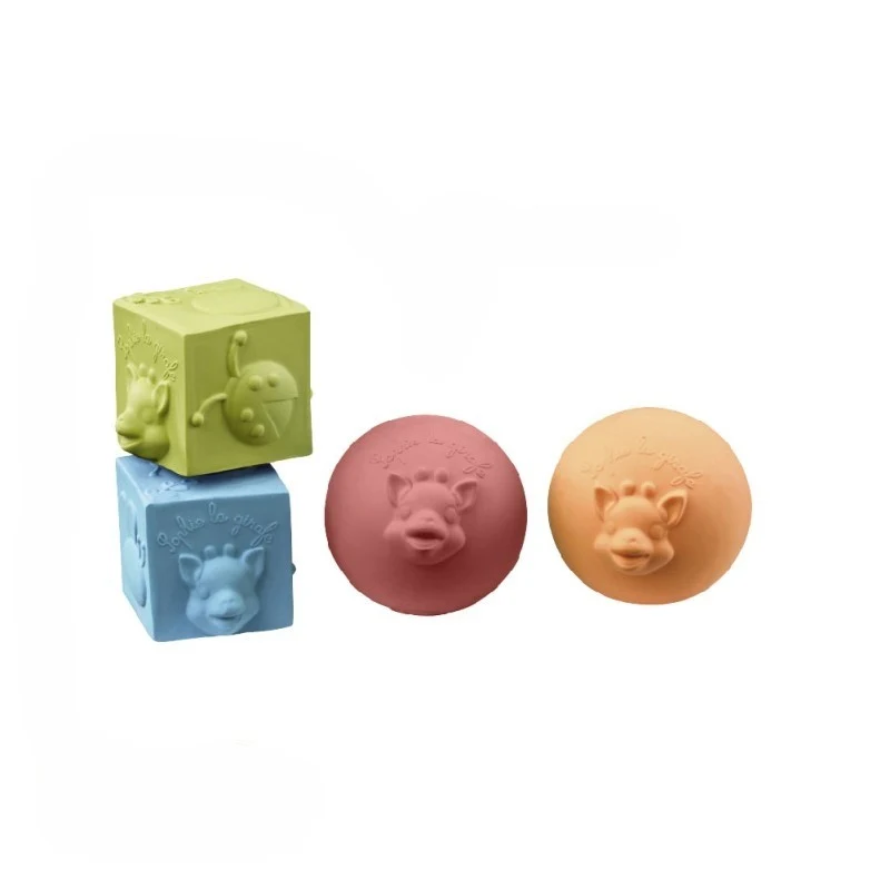 Set-cadou "Invatare timpurie" colectia So'Pure Girafa Sophie 2