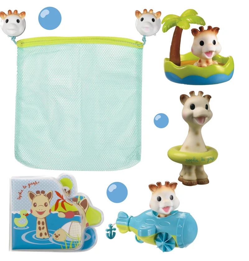 Set cadou jucarii de baie Girafa Sophie 2