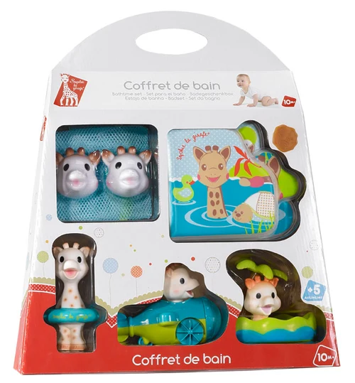 Set cadou jucarii de baie Girafa Sophie