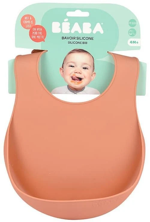 Beaba Силиконовый слюнявчик Terracotta B913559 3