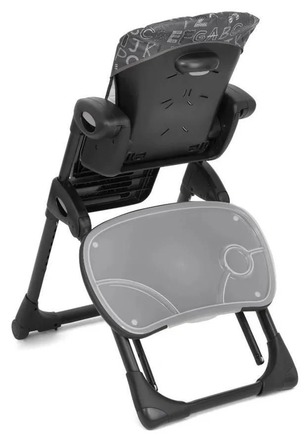 Стульчик для кормления Joie Mimzy Recline ABC Charcoal 5