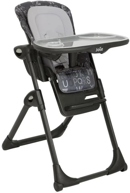 Стульчик для кормления Joie Mimzy Recline ABC Charcoal