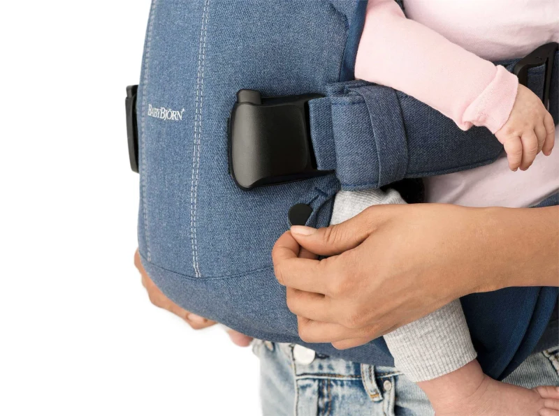 Анатомический рюкзак-переноска BabyBjörn One Denim Midnight Blue с несколькими положениями для ношения, хлопок 6