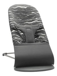 Balansoar BabyBjorn Bliss Anthracite/Landscape, Bumbac - Editie Limitata