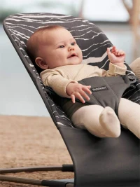 Balansoar BabyBjorn Bliss Anthracite/Landscape, Bumbac - Editie Limitata 4