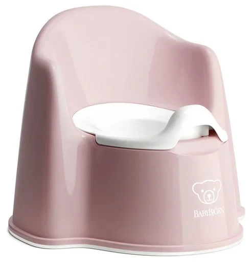 Olita cu protectie spate BabyBjorn Potty Chair Powder Pink