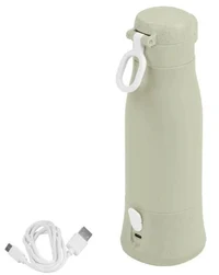 Incalzitor de biberoane portabil si reincarcabil Babymoov Moov & Feed Sage Green 2