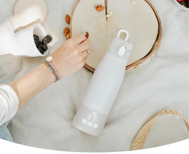 Incalzitor de biberoane portabil si reincarcabil Babymoov Moov & Feed Mineral Beige 4