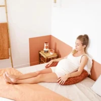 Подушка Babymoov B.Love 2 в 1 для беременности и кормления, формы U и C, Terracotta 5