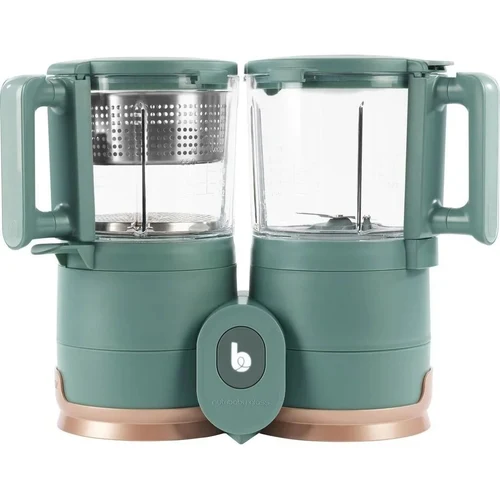 Robot din sticla si otel inoxidabil 4 in 1 Babymoov Nutribaby Glass