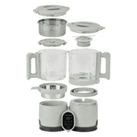 Robot multifunctional 4 in 1 Babymoov Nutribaby Glass Celadon Green din sticla si otel inoxidabil 3