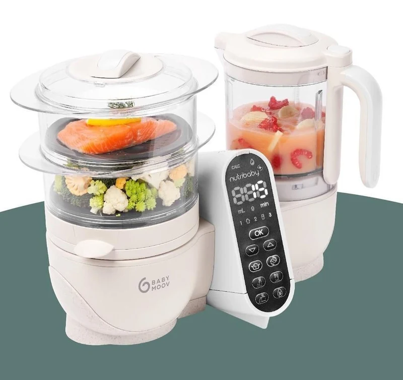 Многофункциональный робот 5 в 1 Babymoov Nutribaby+ Mineral Beige 4